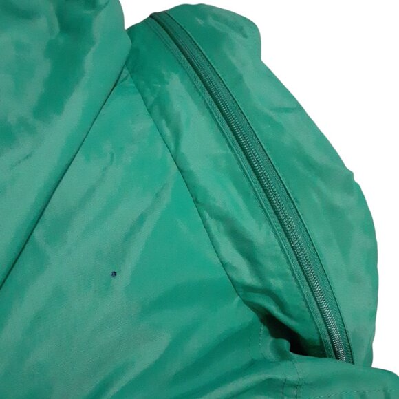 K-Way Windbreaker Jacket Men Size Medium/8 Hooded Packable Vintage Flaw - Picture 6 of 7